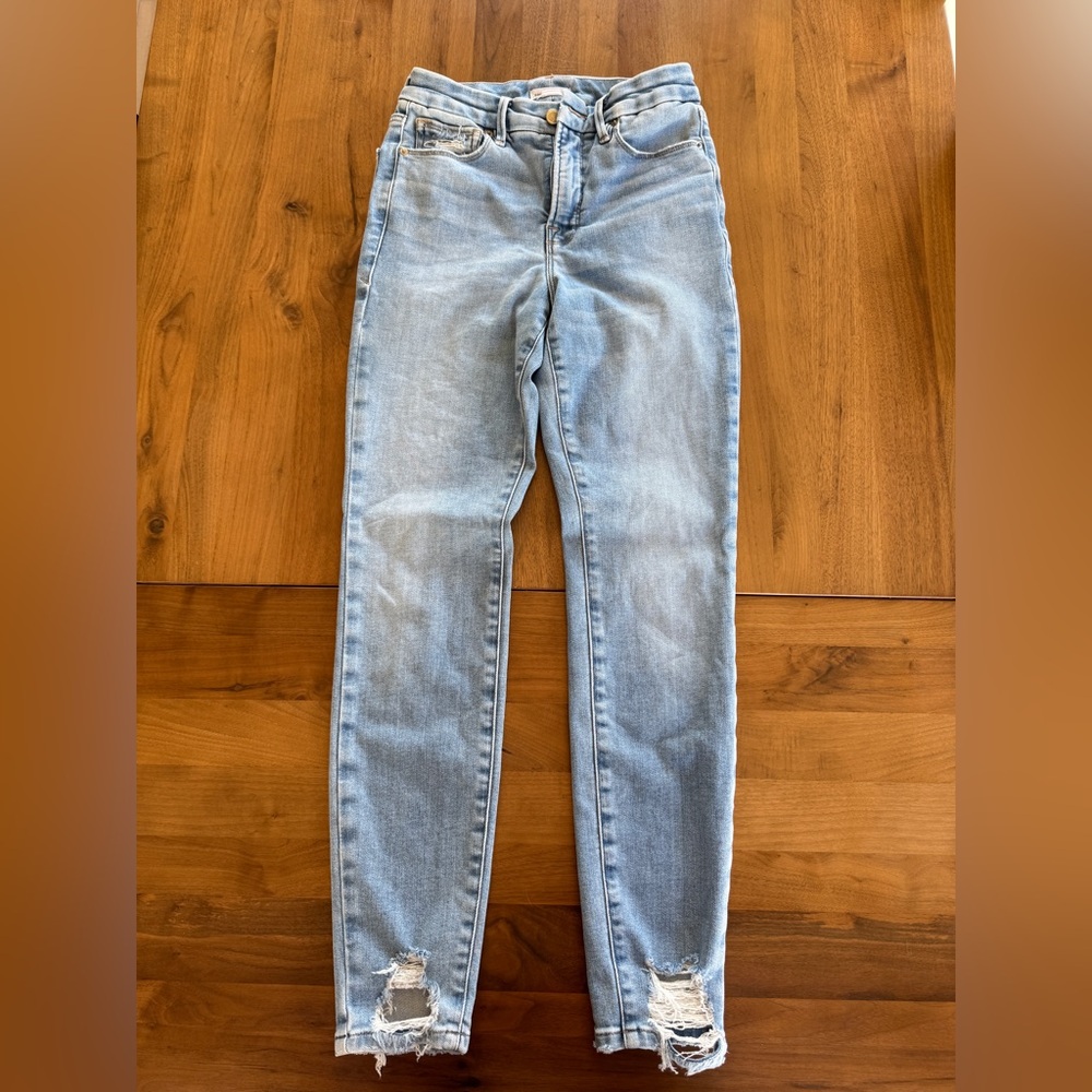 Good American Soft Tech Good Legs Skinny Jeans Color Indigo 506 Size 2/26